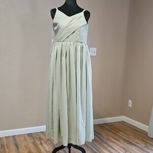 Elegant Sage Green Women's Dress